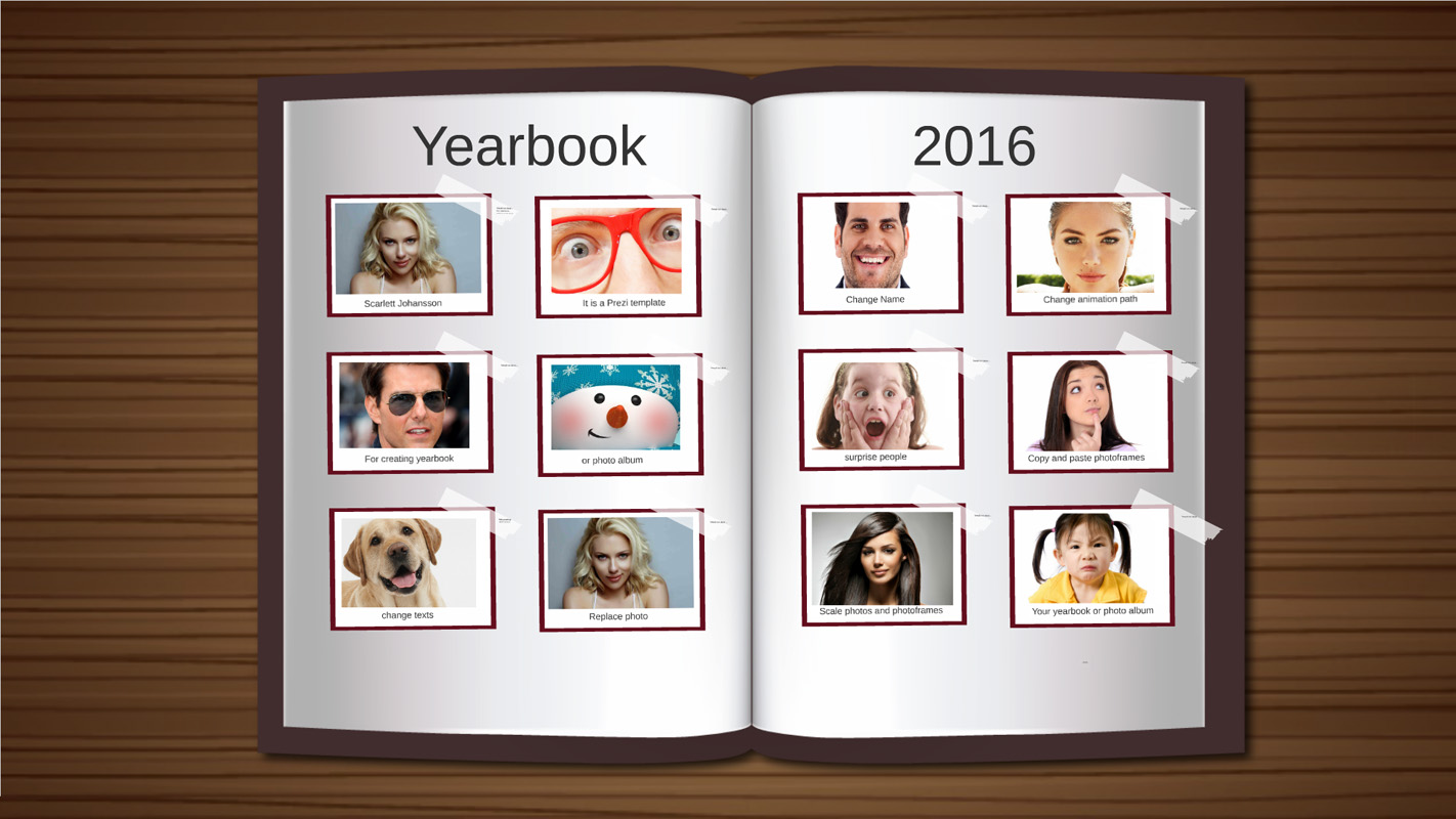 yearbook Prezi template