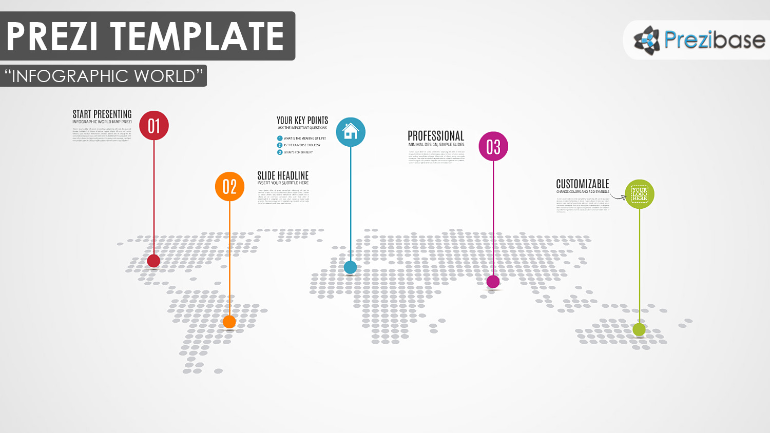 Infographic World Prezi Presentation Template Creatoz Collection