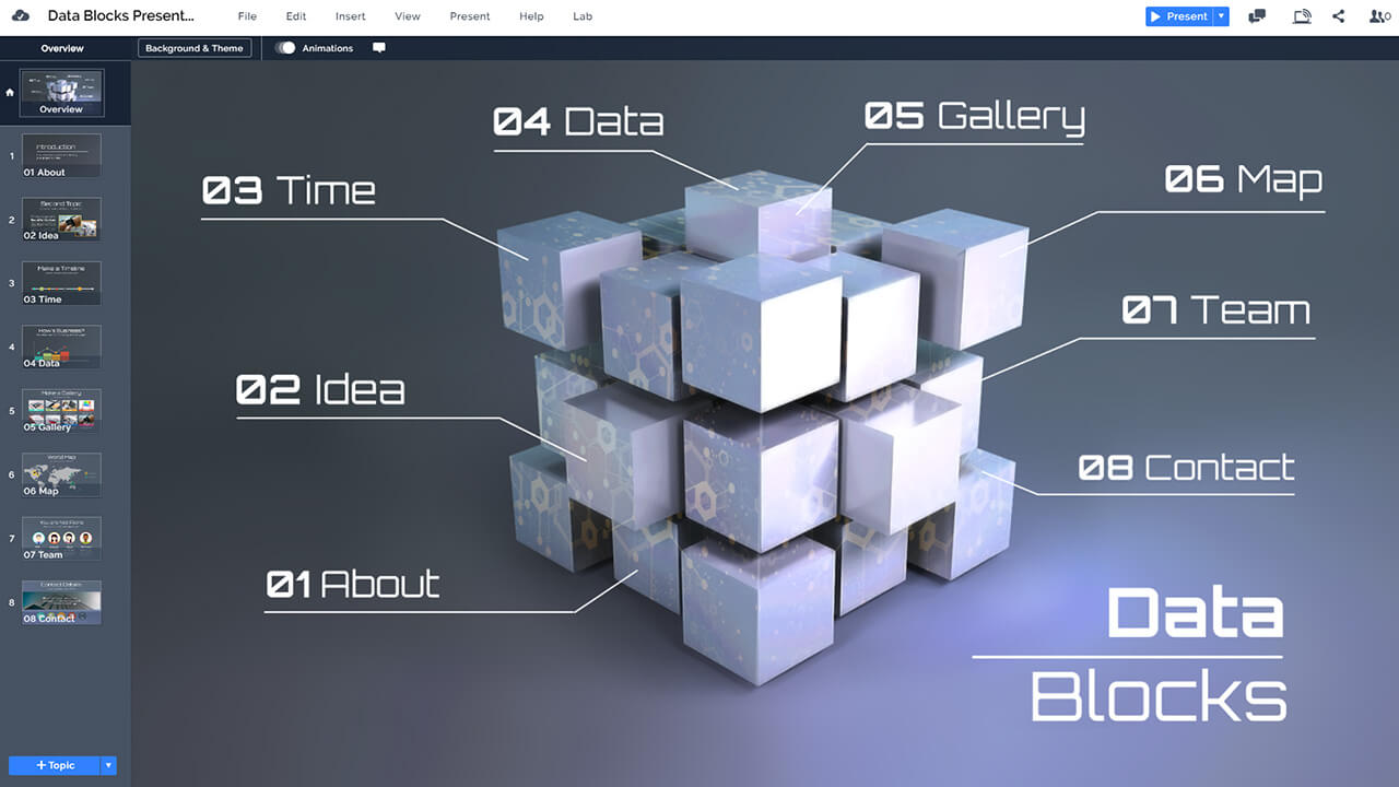 data-blocks-3d-cubes-dark-infographic-technology-prezi-next-presentation-template