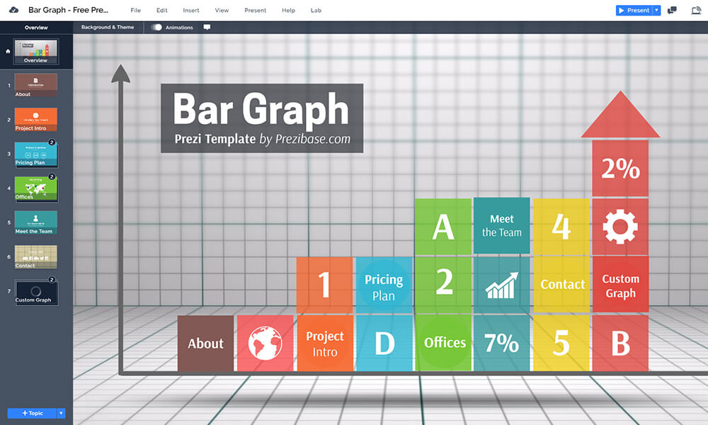 3d-bar-graph-data-infographic-infogram-free-prezi-next-template-presentation