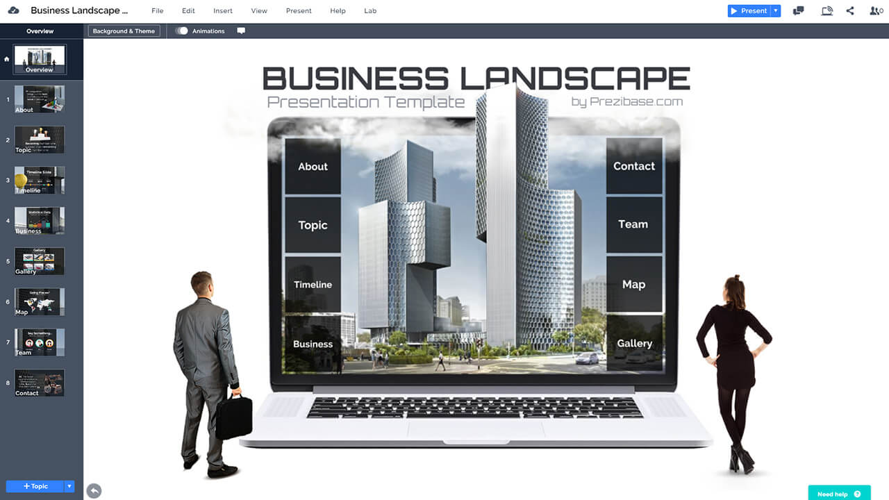 creative-business-company-3d-laptop-businessman-city-presentation-template-ppt-and-prezi