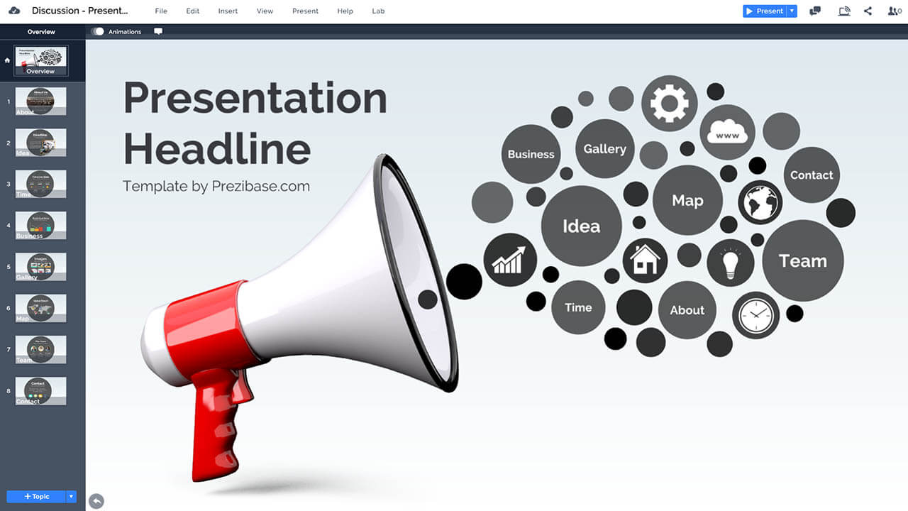 marketing-bullhorn-megaphone-advertising-message-prezi-presentation-template