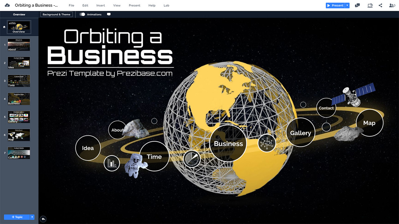 business-orbit-space-planet-world-creative-cosmos-presentation-template-powerpoint-prezi