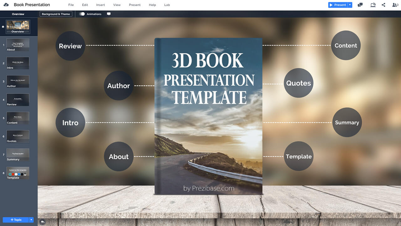 book-display-cover-on-stage-book-review-school-prezi-presentation-template
