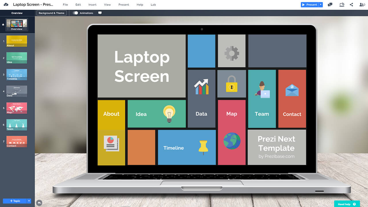 3d-laptop-screen-tiles-colorful-macbook-presentation-template-prezi